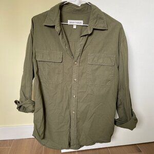 Denim Forum (Aritzia) Olive Green Button Down Shirt